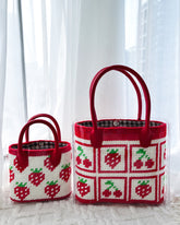 Handmade Strawberry Crochet Tote Bag