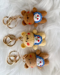 Handcrafted Crochet Bear Keychain