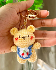 Handcrafted Crochet Bear Keychain