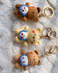 Handcrafted Crochet Bear Keychain