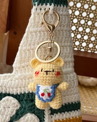 Handcrafted Crochet Bear Keychain