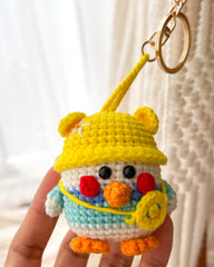 Handmade Crochet Piggy Keychain