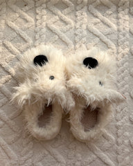 Handmade Fuzzy Westie Slippers