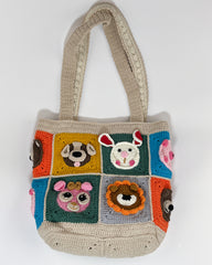 Handcrocheted Animal Face Bag