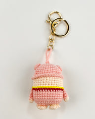 Handmade Crochet Piggy Keychain