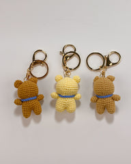 Handcrafted Crochet Bear Keychain