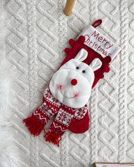 Handmade Crochet Christmas Stocking Ornaments