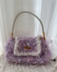 Sweet Handmade Crocheted Macaron Shades Purse