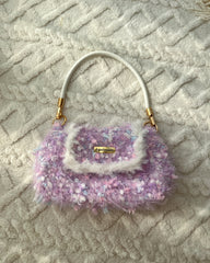 Sweet Handmade Crocheted Macaron Shades Purse