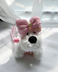 Cute Large Bow West Highland Terrier Bag Charm