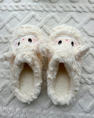 Cute Little Sheep Cartoon Plush Slippers