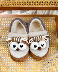 Cozy Funny Big Eye Cartoon Plush Slippers