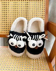 Cozy Funny Big Eye Cartoon Plush Slippers