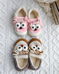 Cozy Funny Big Eye Cartoon Plush Slippers