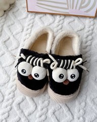 Cozy Funny Big Eye Cartoon Plush Slippers