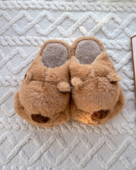 Cute Capybara Cartoon Fluffy Animal House Slippers