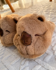 Cute Capybara Cartoon Fluffy Animal House Slippers