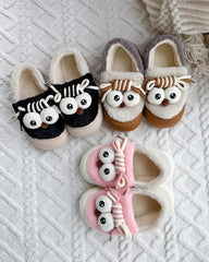 Cozy Funny Big Eye Cartoon Plush Slippers