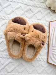 Cozy Capybara Cartoon Flurry Slippers