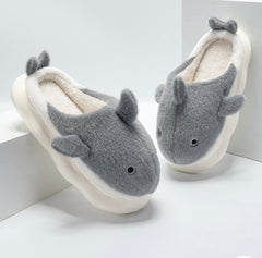 Cute and Cozy Winter Shark Cartoon House Slippers