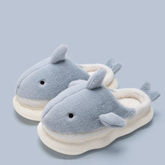 Cute and Cozy Winter Shark Cartoon House Slippers